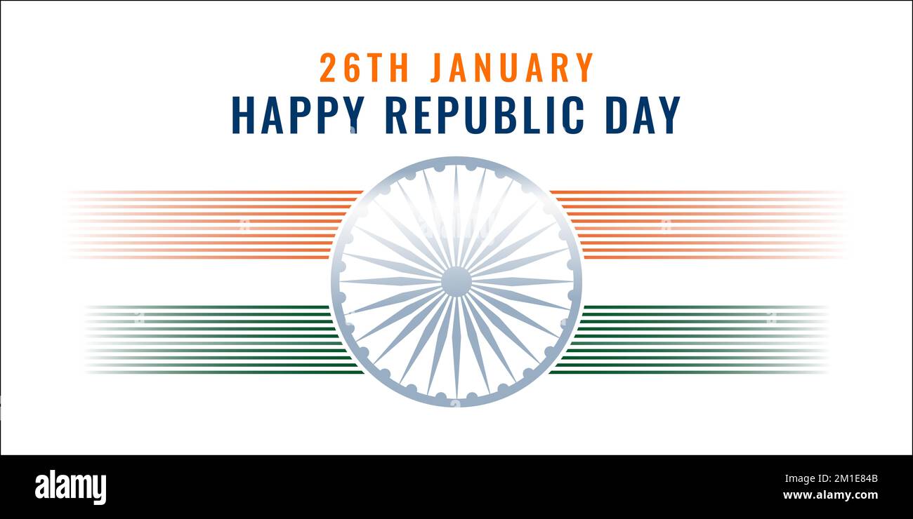 illustration of Indian flag for Happy Republic Day of India celebration ...