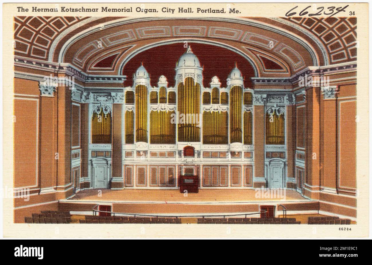 The Herman Kotzschmar Memorial Organ, City Hall, Portland, Me. , City