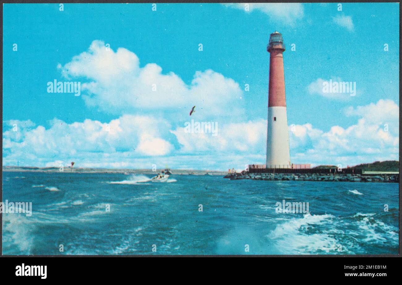 Historic Barnegat Light , Lighthouses, Seas, Tichnor Brothers