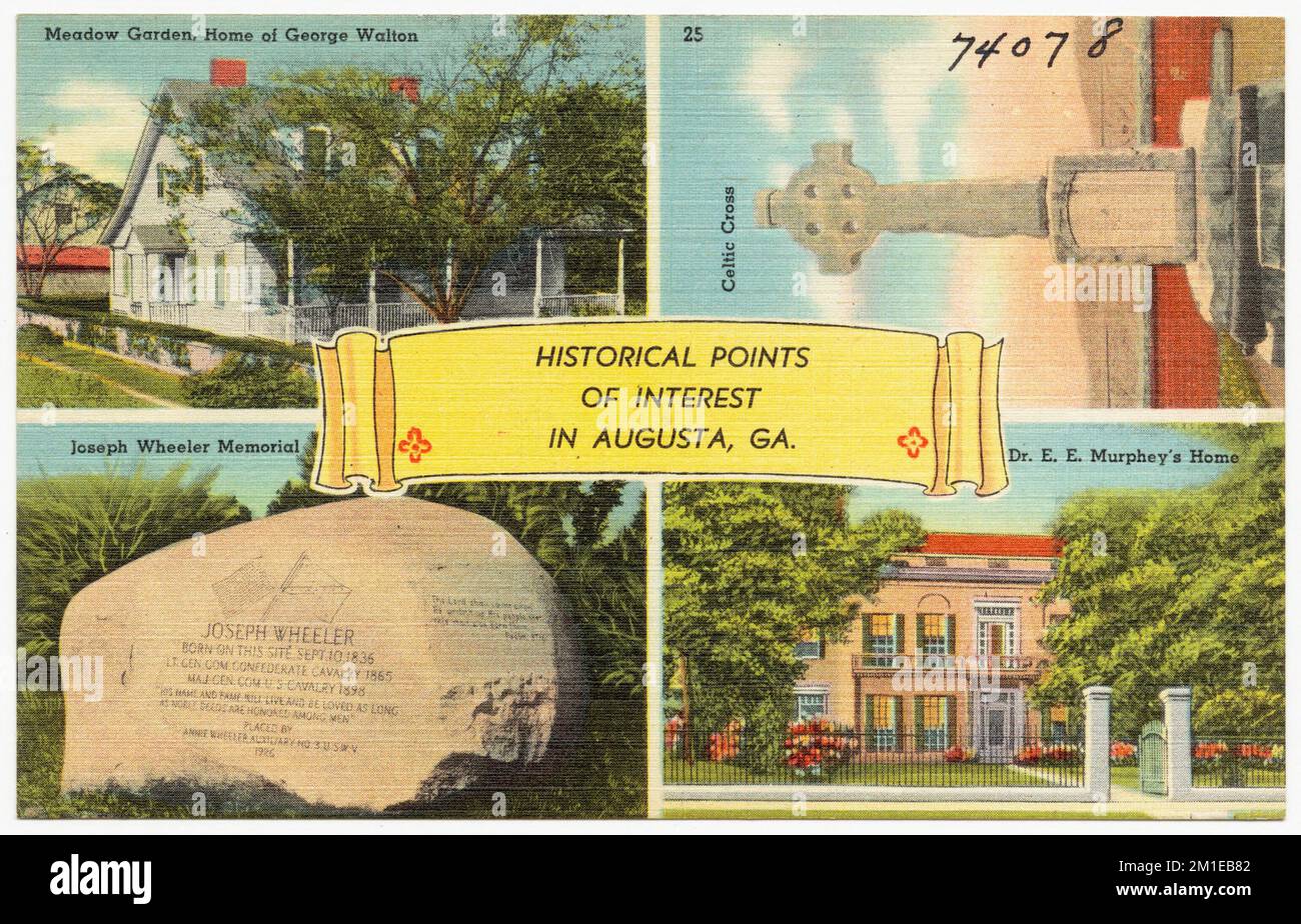 Historical points of interest in Augusta, Ga. Meadow Garden, home of
