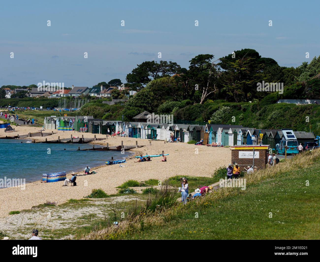 Hill Head Beach, Lee-on-the-Solent, Hampshire, UK Stock Photo