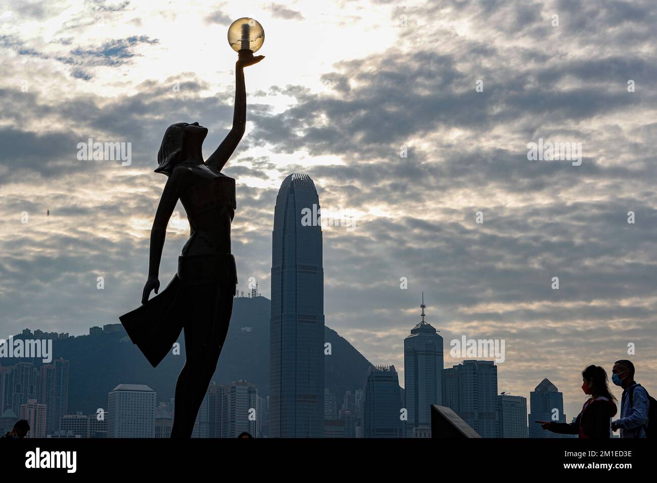 Hong Kong, Hong Kong, China. 12th Dec, 2022. People visit the Victoria Harbour in Tsim Sha Tsui