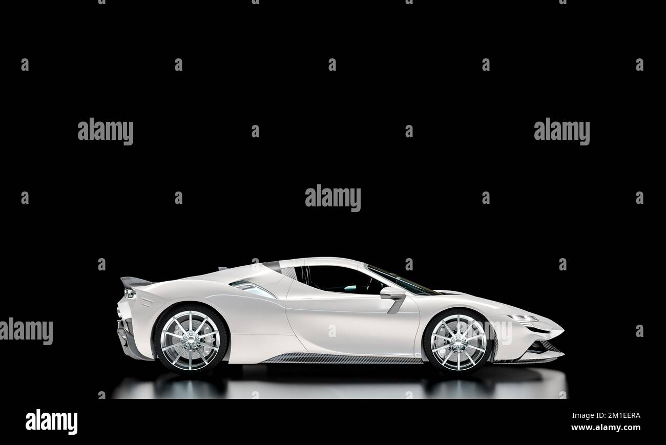 White luxury sports car hi-res stock photography and images - Alamy
