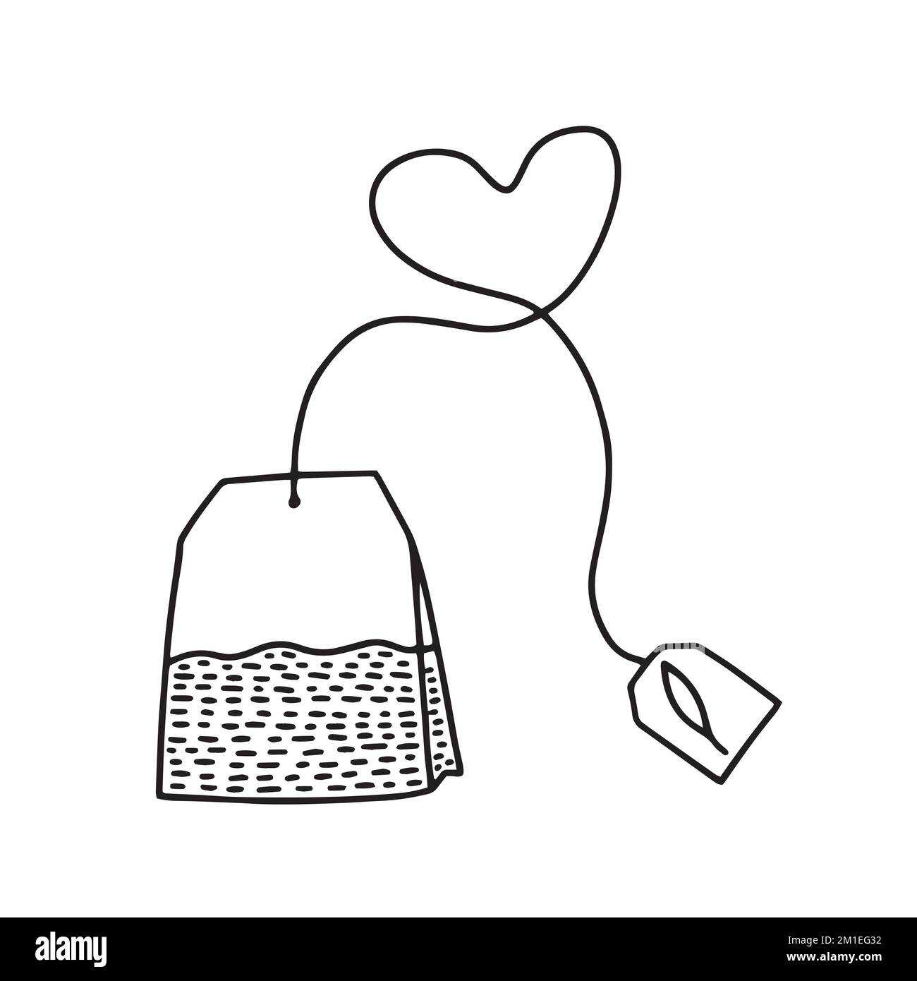 Hand drawn tea bag Stock Vector Image & Art Alamy