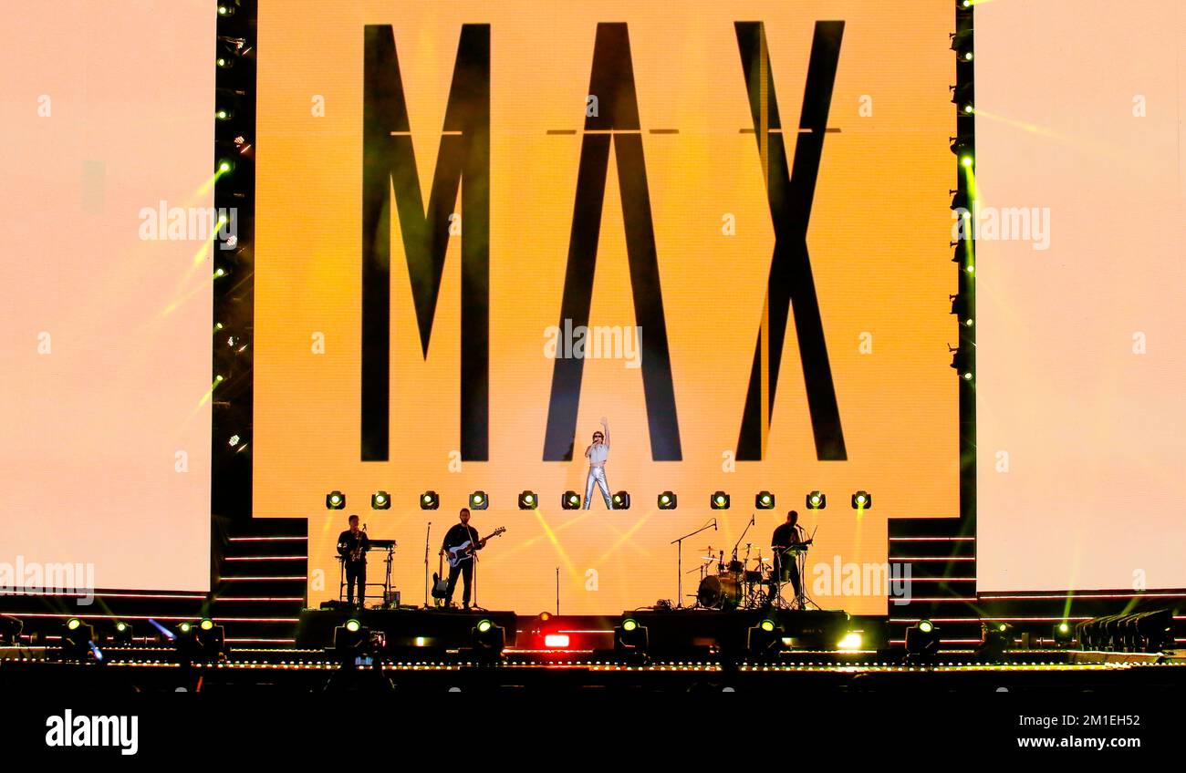 MAX, Oct 7, 2022 : American singer MAX performs during the-K Concert ...
