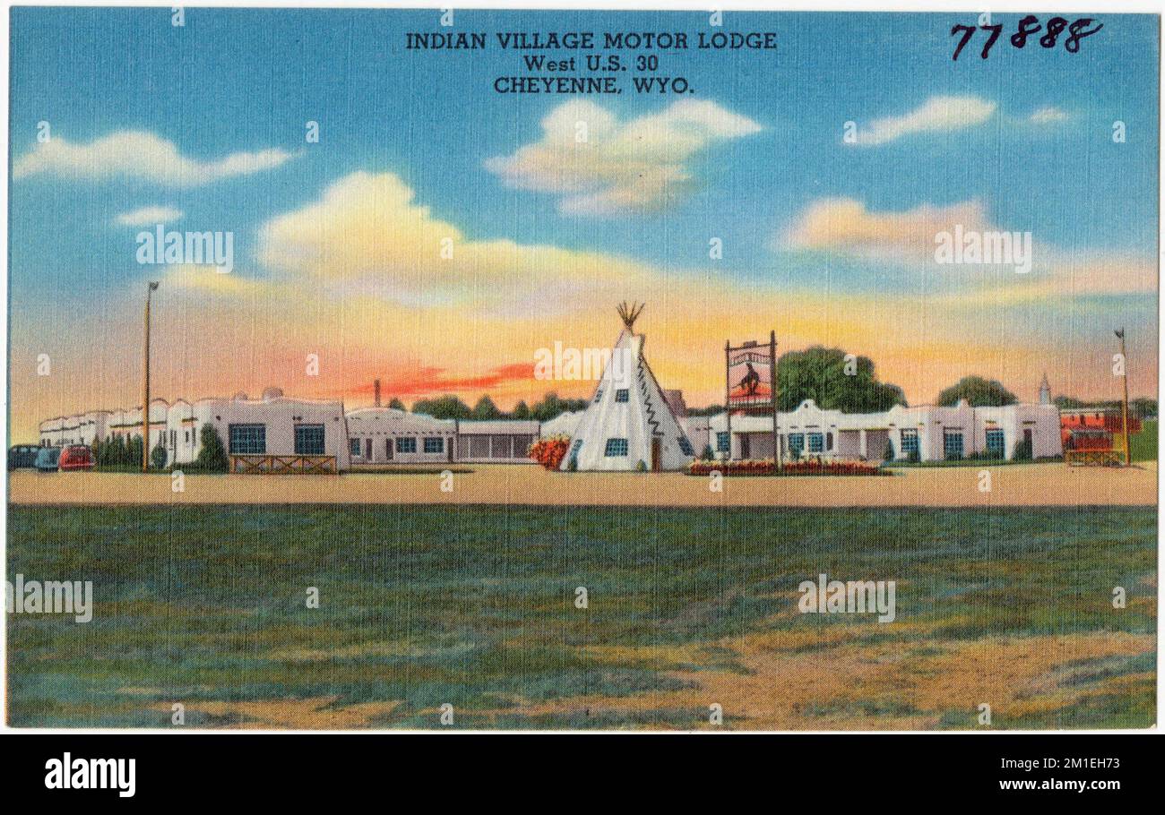 Indian Village Motor Lodge, west U.S. 30, Cheyenne, Wyo. , Motels ...