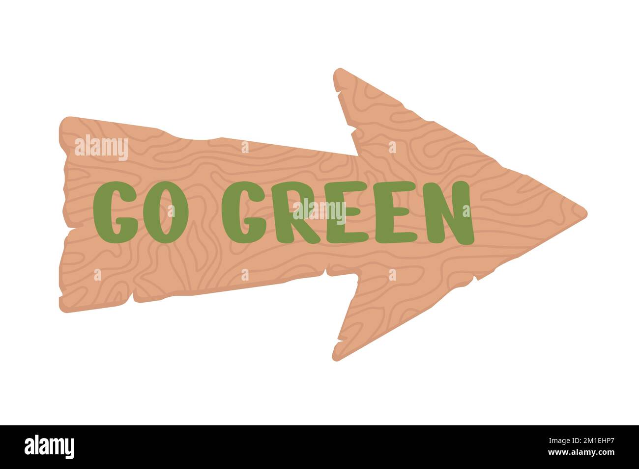 Go green arrow semi flat color vector object Stock Vector