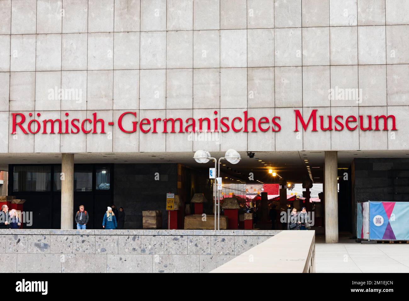 Facade of the Romisch-Germanisches Museum, Koln Cologne Germany Stock Photo
