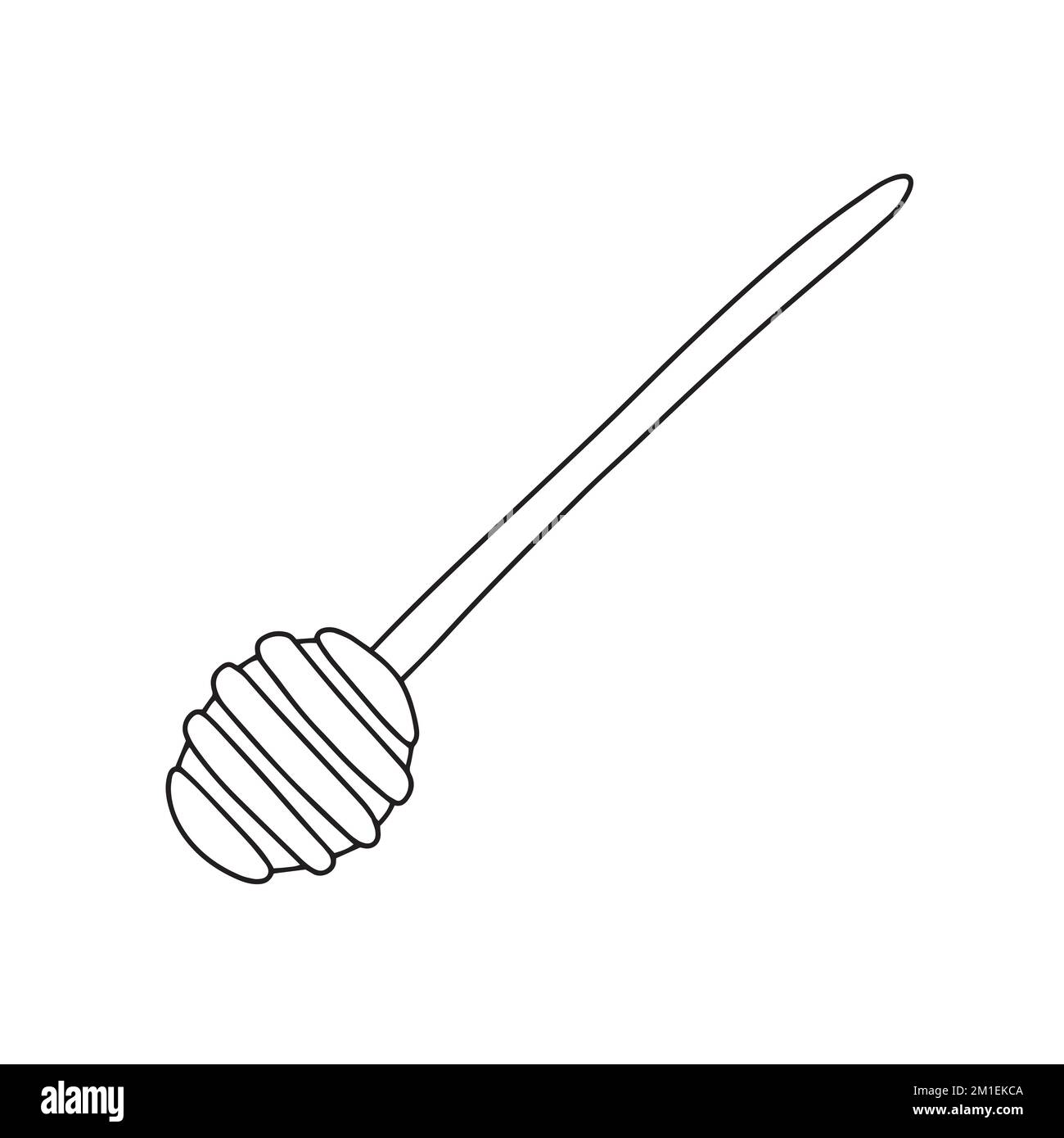 Vector doodle honey dipper isolated Stock Vector Image & Art Alamy