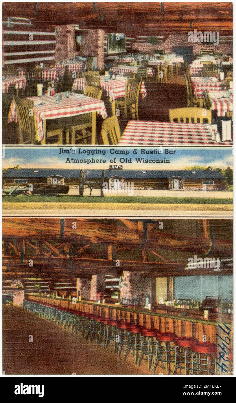 Jim's Logging Camp & Rustic Bar, atmosphere of old Wisconsin