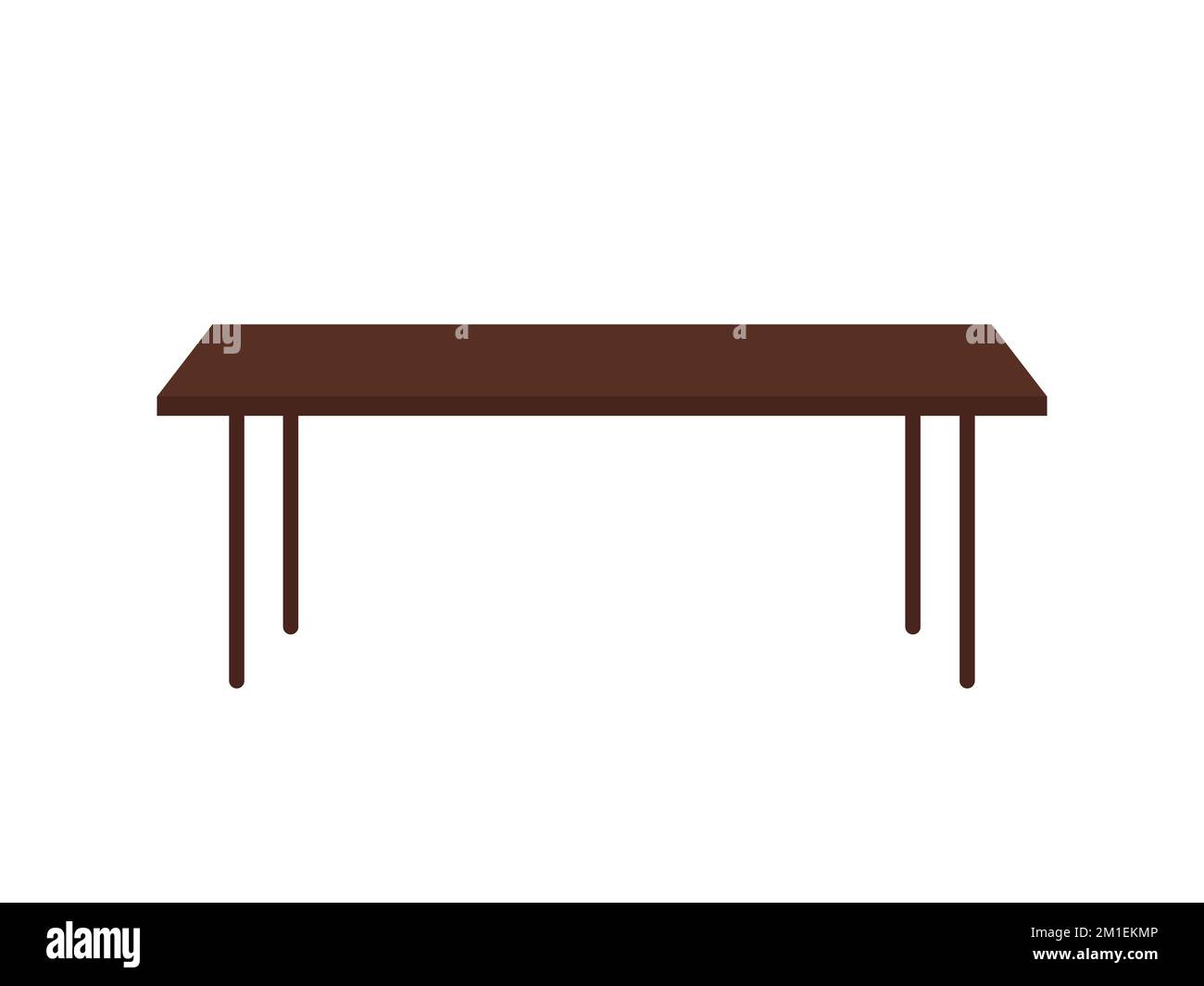 Vector flat style dining table illustration Stock Vector Image & Art