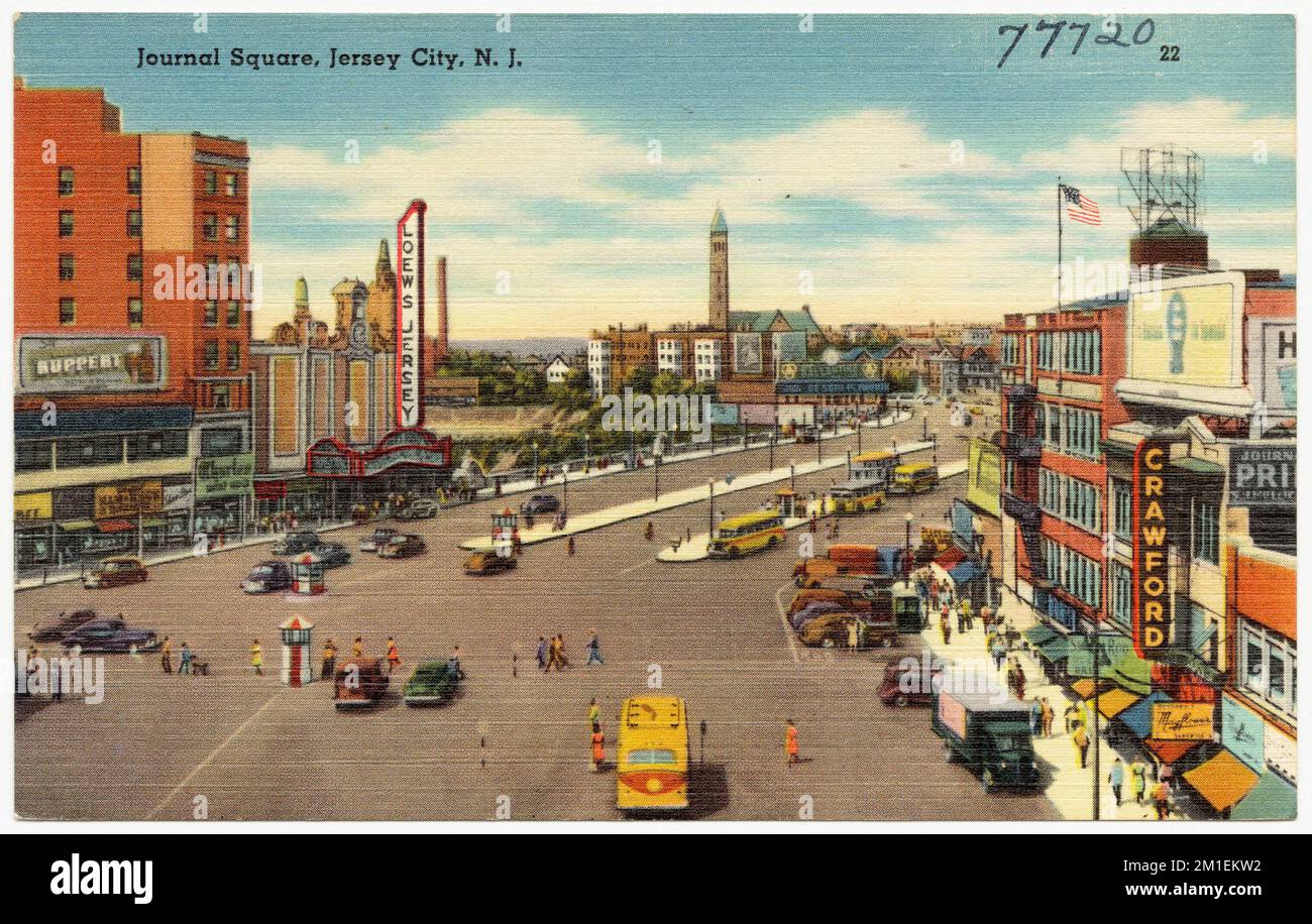 Journal Square Jersey City New Jersey Cities towns Tichnor