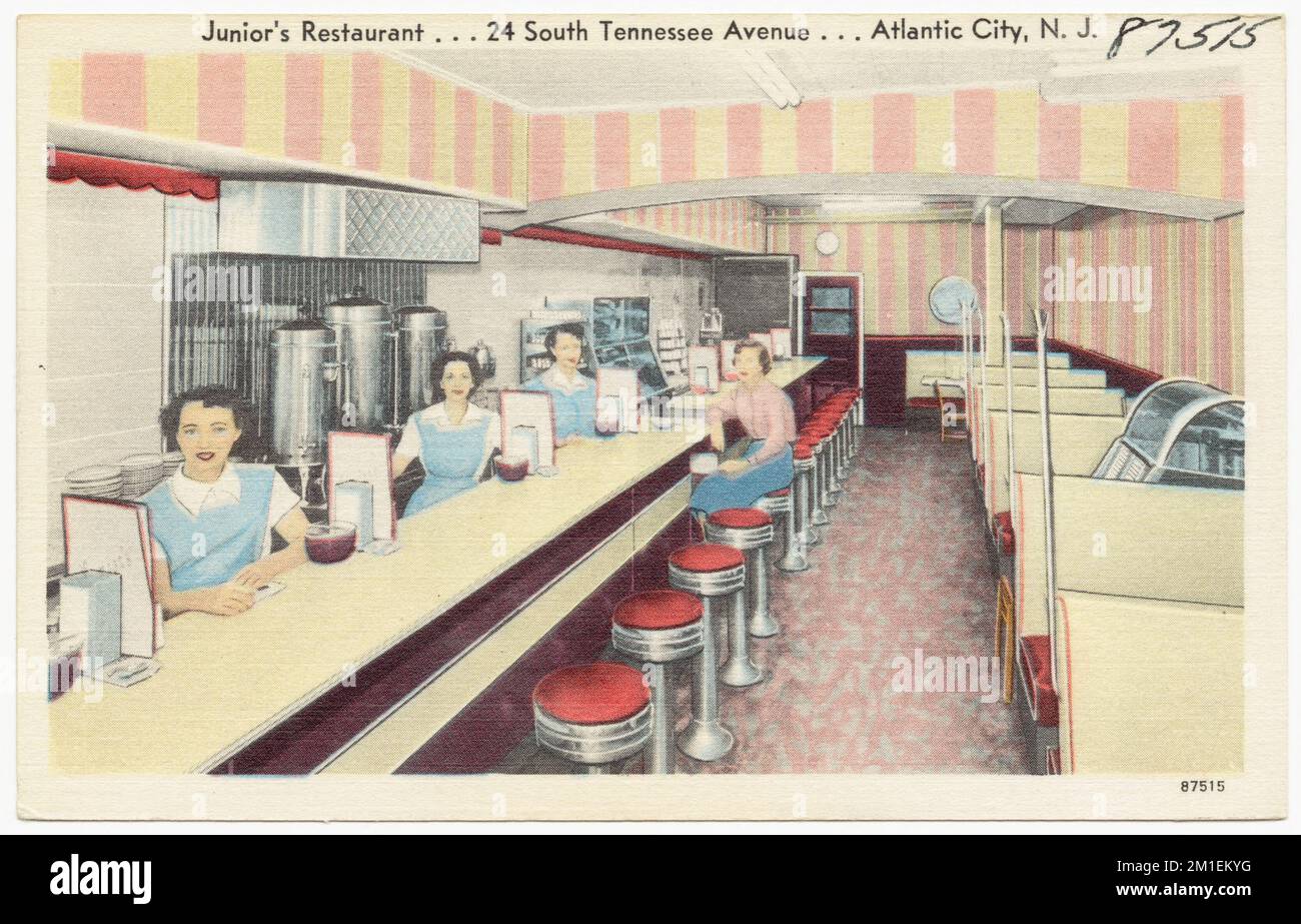 Junior's Restaurant... 24 South Tennessee Avenue... Atlantic City, N. J
