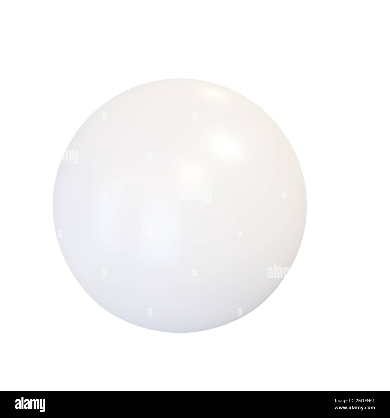 White plastic ball. 3d render Stock Photo Alamy