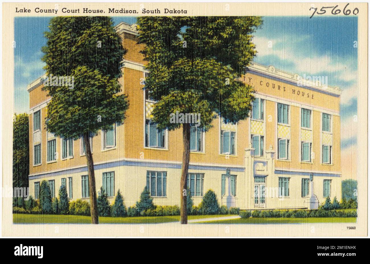 Lake Country Court House, Madison, South Dakota , Courthouses, Tichnor