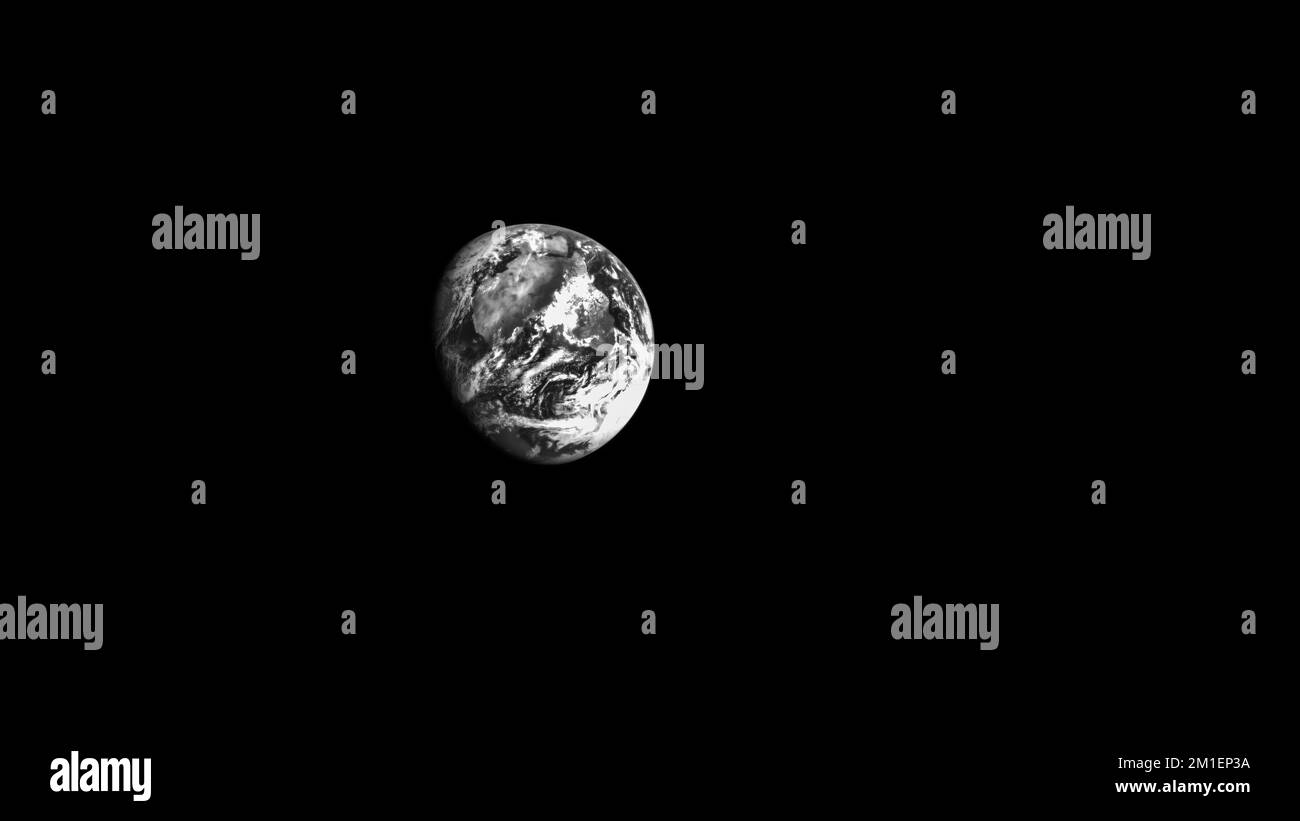 Planet Earth in Black and White Stock Photo - Alamy