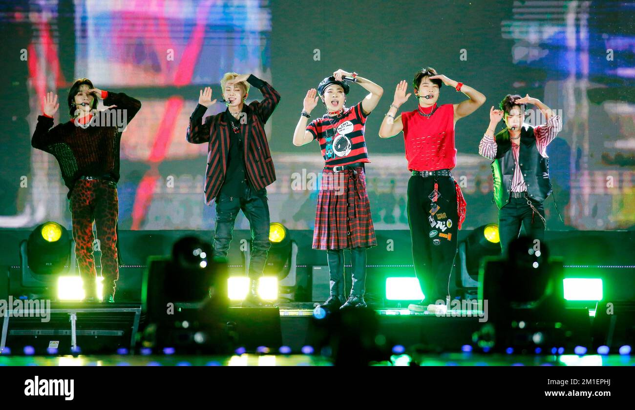 MCND, Oct 7, 2022 : K-pop boy band MCND performs during the