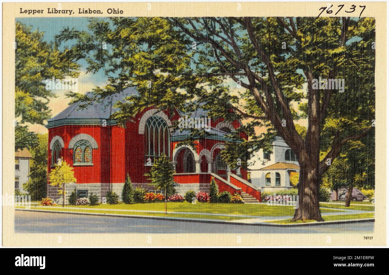 Lepper Library, Lisbon, Ohio , Public libraries, Tichnor Brothers