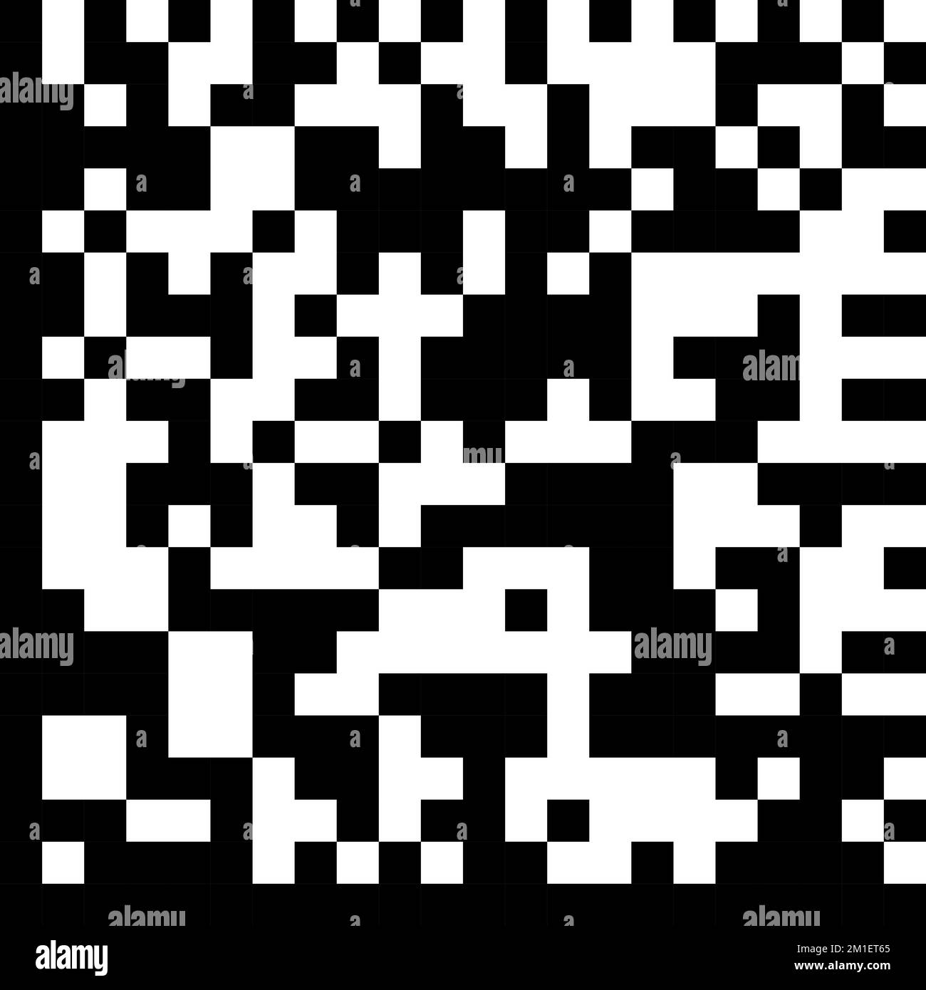 Datamatrix Vector Illustration. Black And White Stock Vector Image ...