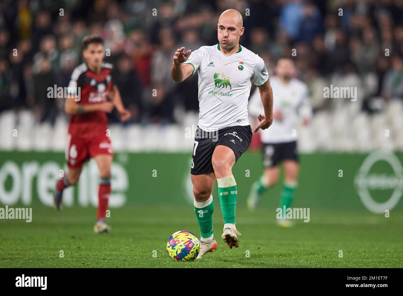 Jordi Mboula of Real Racing Club in action during the La Liga Smartbank  match between Real Racing Club and CD Tenerife at El Sardinero Stadium on  Janu Stock Photo - Alamy