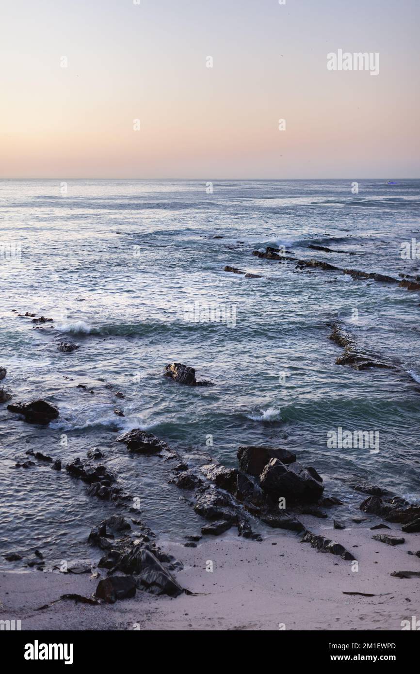 Beautiful Calming Beach in Sea Point Cape Town Africa Stock Photo