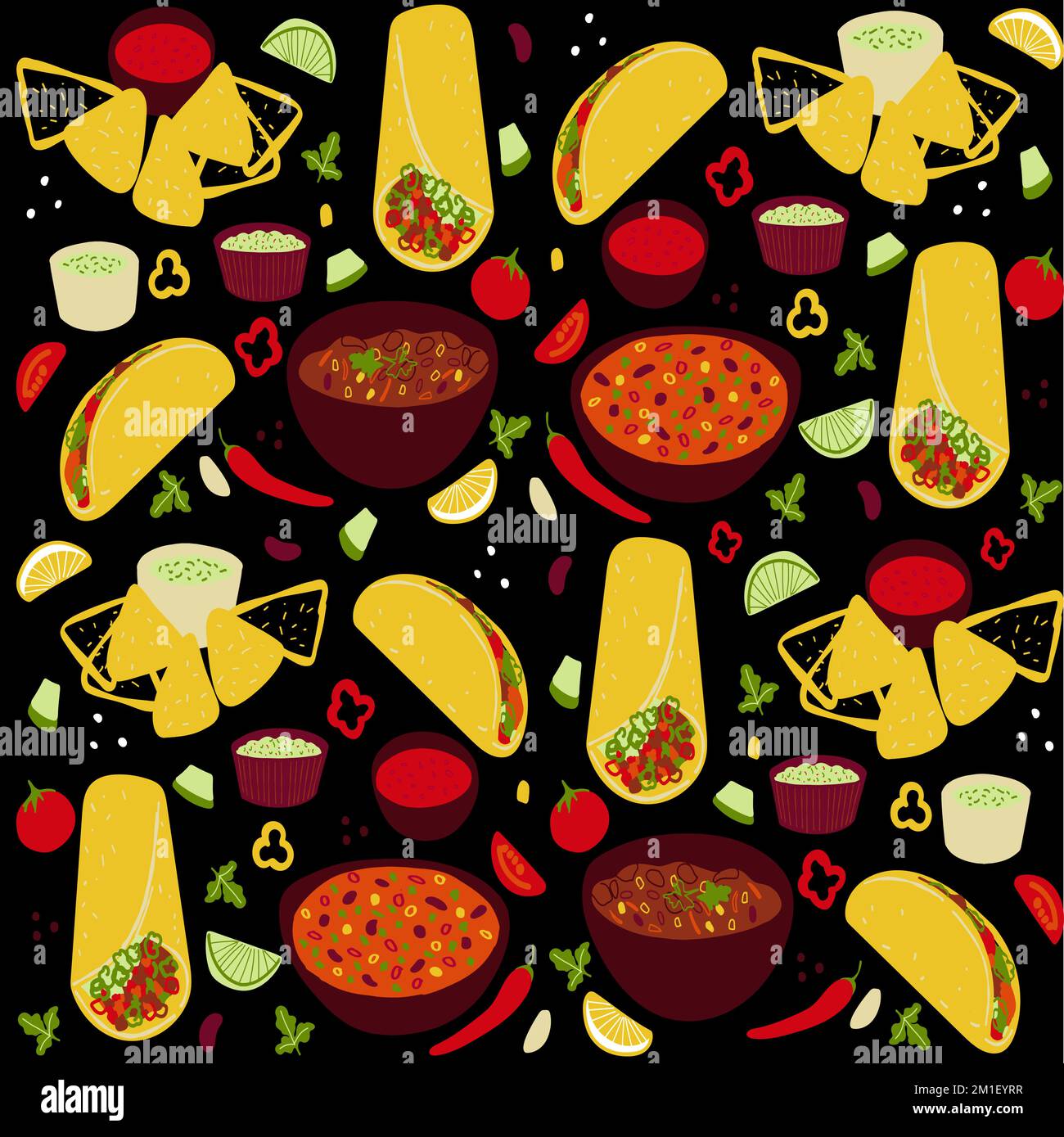 Chili sauce on a burrito Stock Vector Images - Alamy