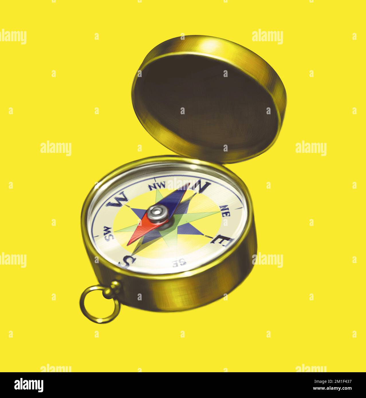 Compass illustration Stock Photo - Alamy