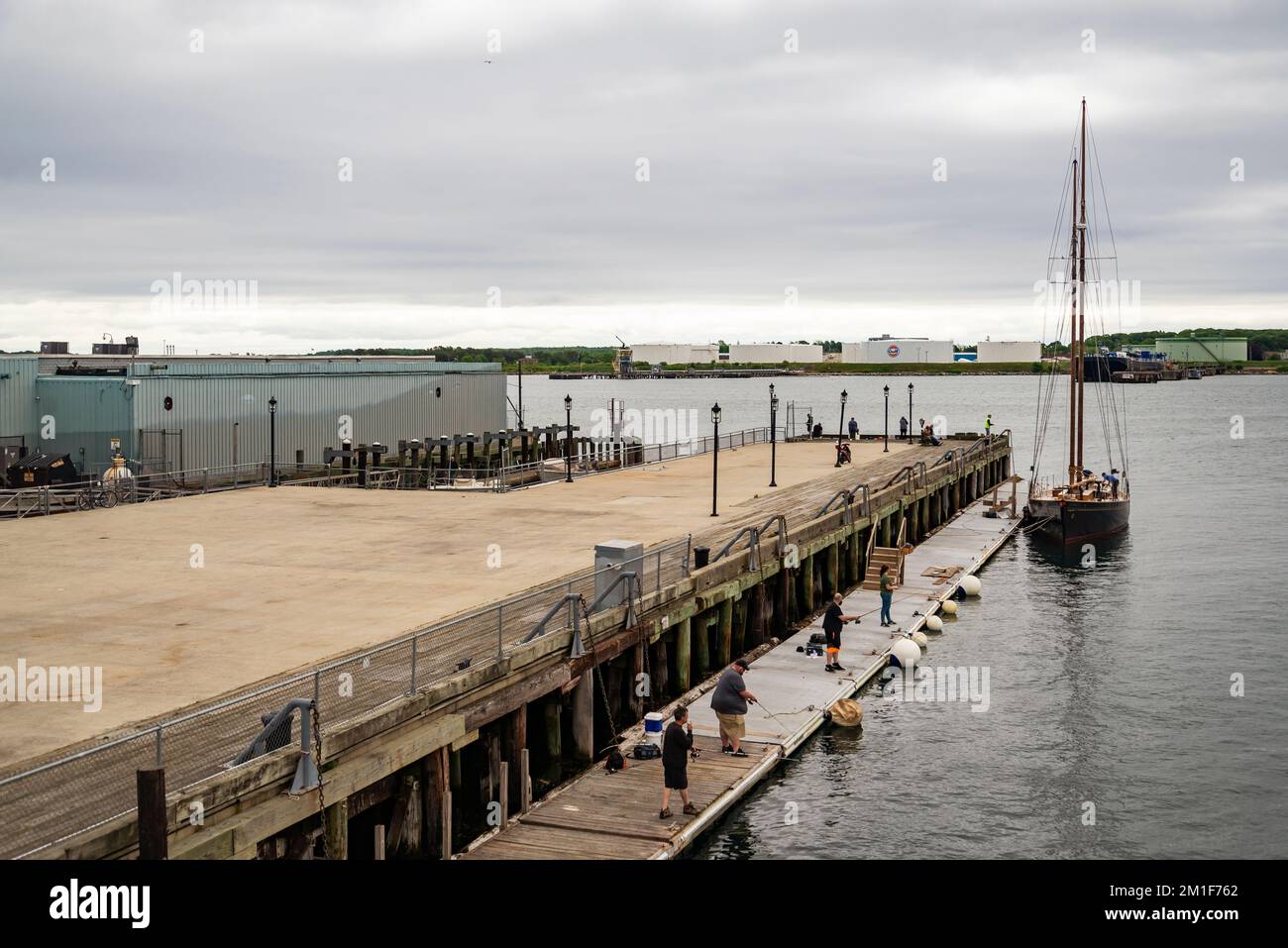 View of quay from the Casco Bay Island Ferry service in the Portland