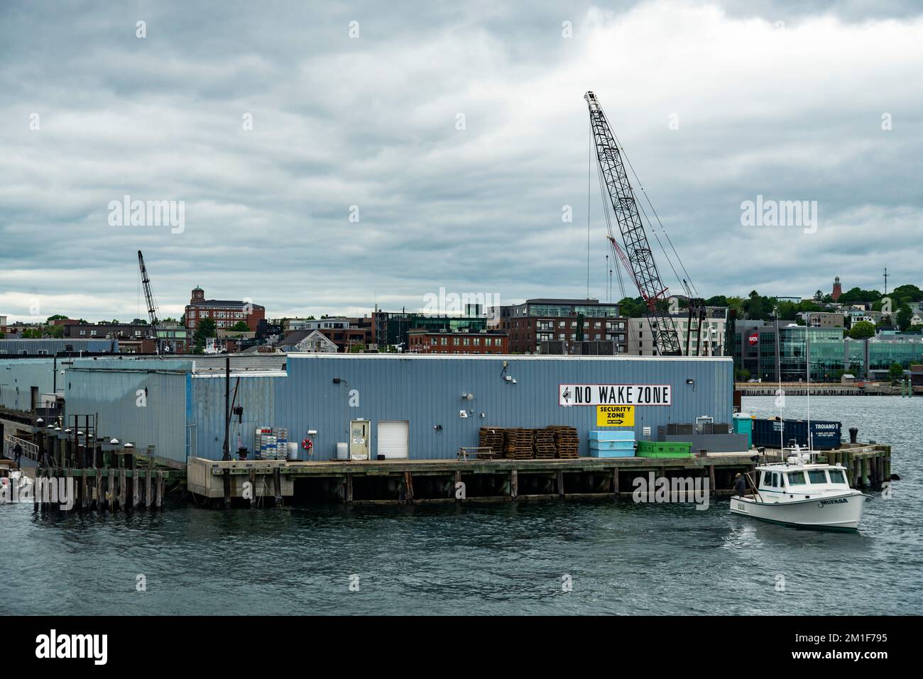 View of quay from the Casco Bay Island Ferry service in the Portland