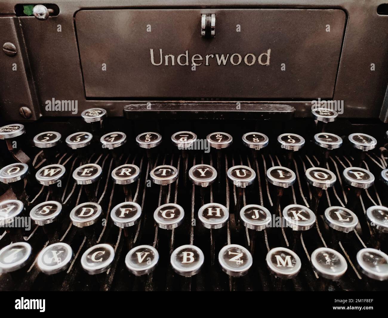 Historic Typewriter Historic Underwood typewriter used in the second world war located at ...