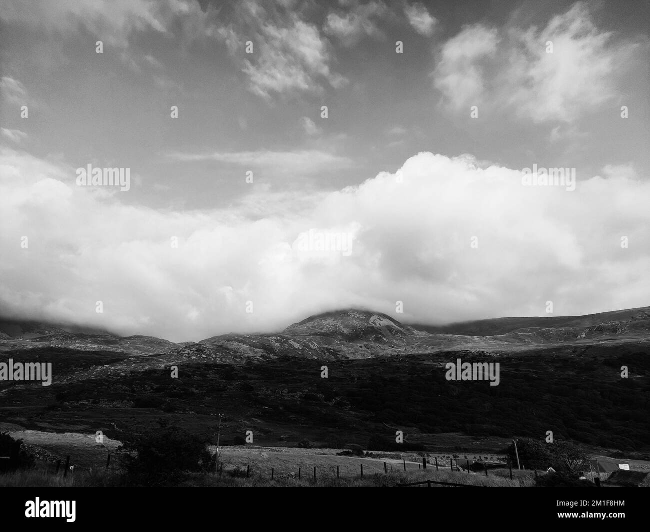 Landscape view on sunny Black and White Stock Photos & Images - Alamy