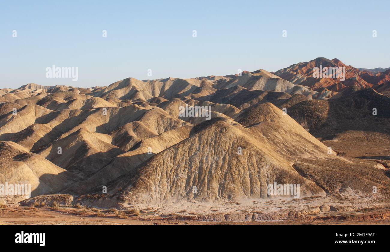 Zhangye Danxia National Geological Park, Gansu,China Stock Photo