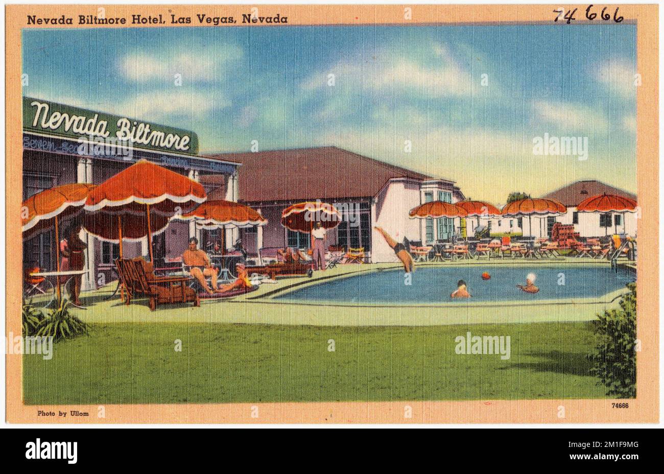 Nevada Biltmore Hotel, Las Vegas, Nevada , Hotels, Tichnor Brothers Collection, postcards of the United States Stock Photo