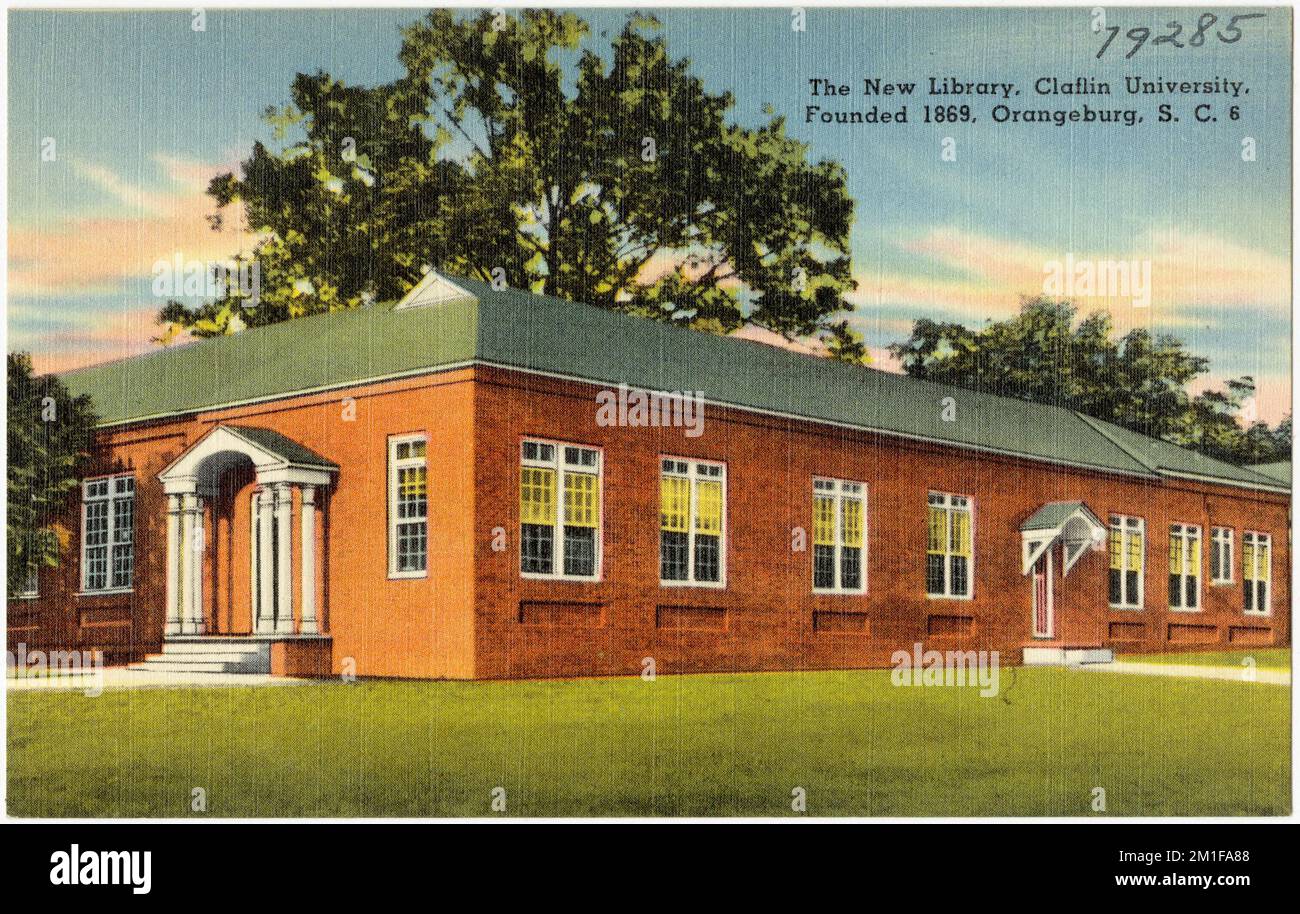 The new library, Claflin University, founded 1869, Orangeburg, S. C ...