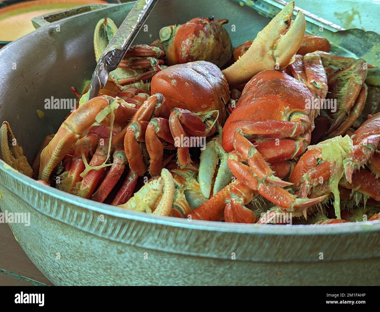 typical dish in ecuador of boiled crab Stock Photo
