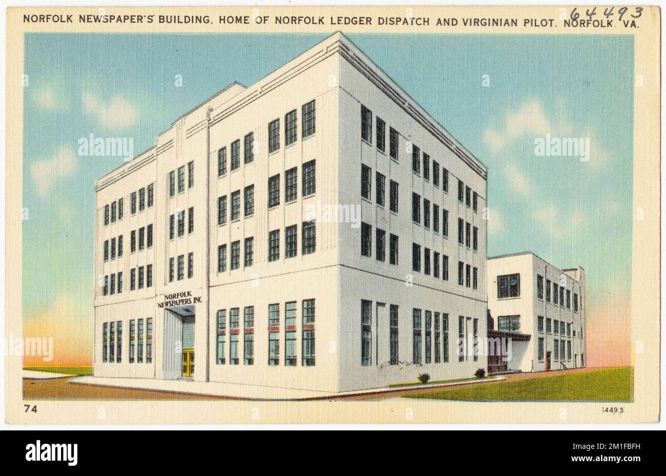 Norfolk Newspaper's building, home of Norfolk Ledger Dispatch and Virginia Pilot, Norfolk, VA