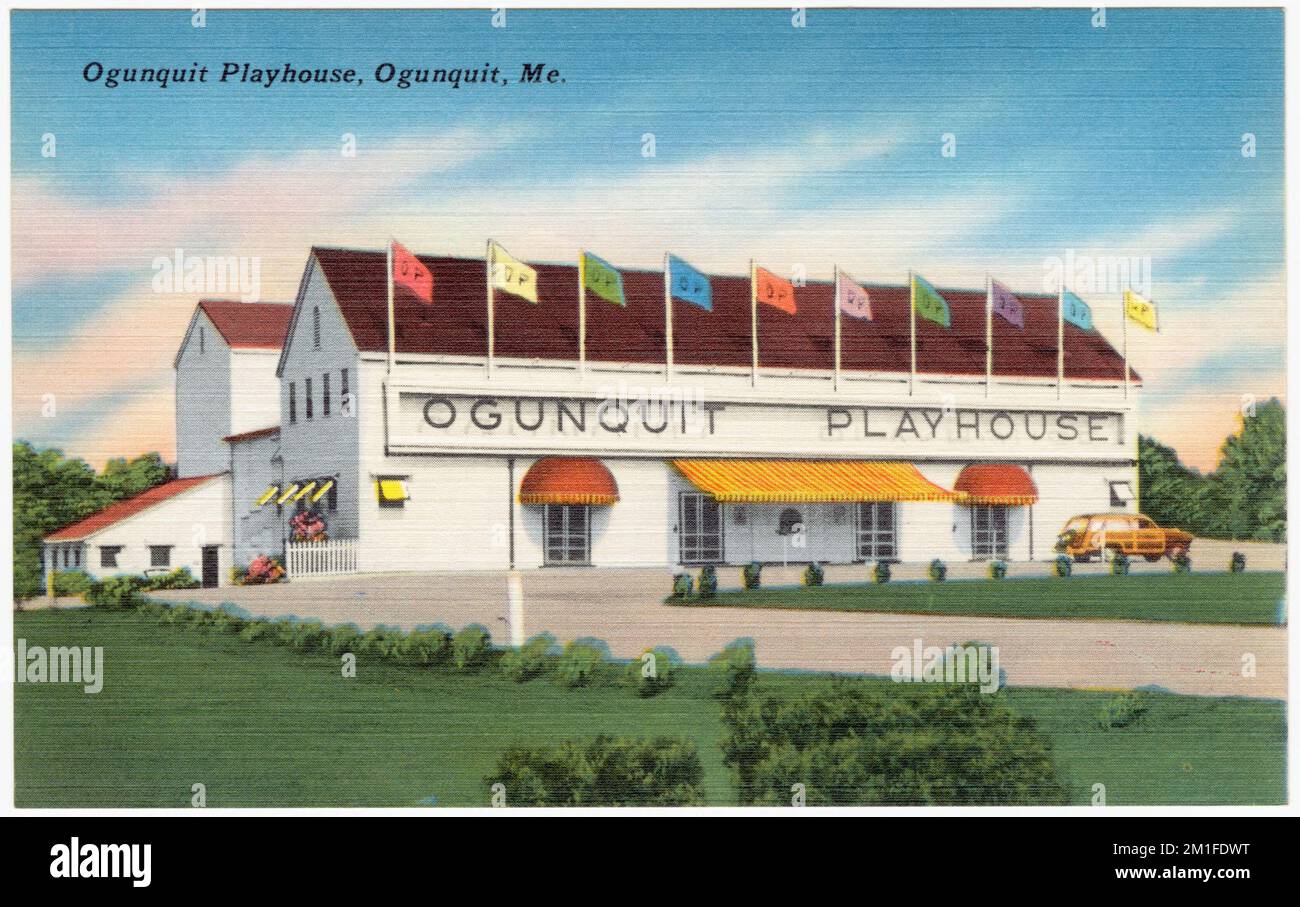 Ogunquit Playhouse, Ogunquit, Me. , Theaters, Tichnor Brothers