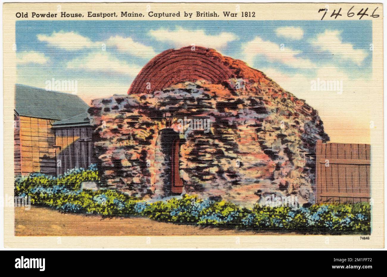 Old Powder House, Eastport, Maine, captured by British, war 1812