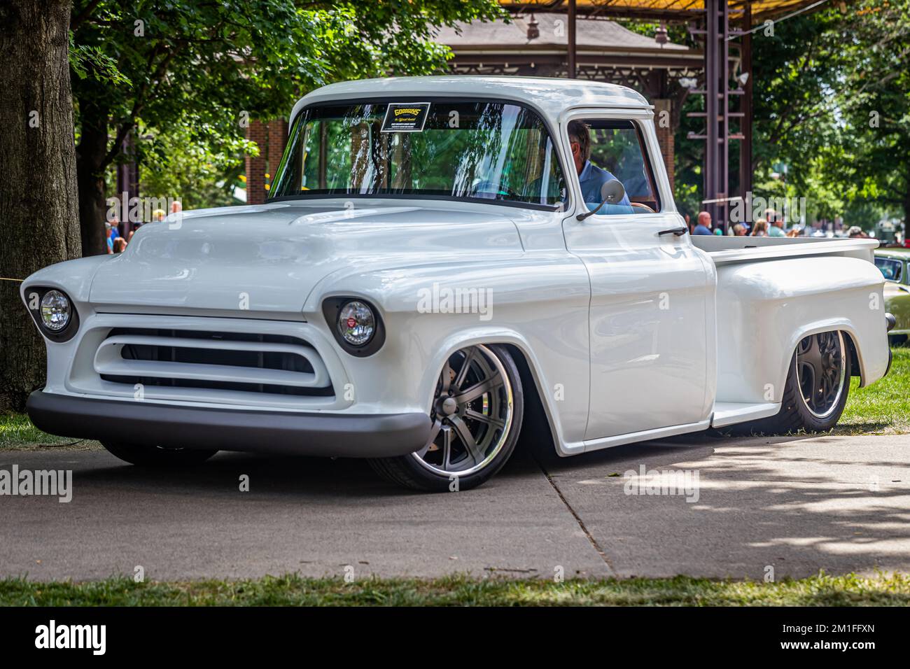 Des Moines, IA July 03, 2022 Low perspective front corner view of a