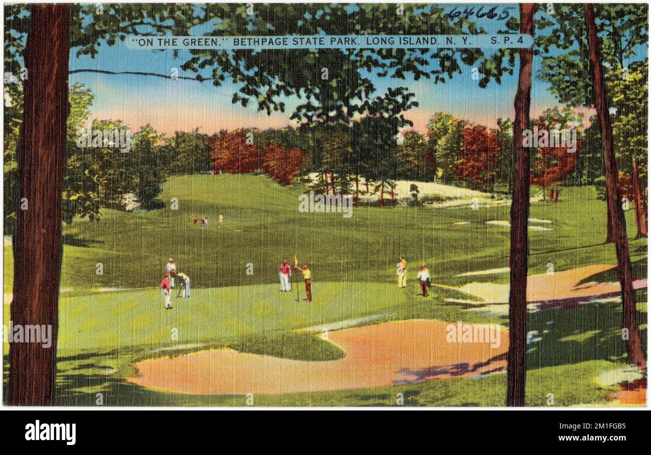 'On the green,' Bethpage State Park, Long Island, N. Y. , Parks, Sports