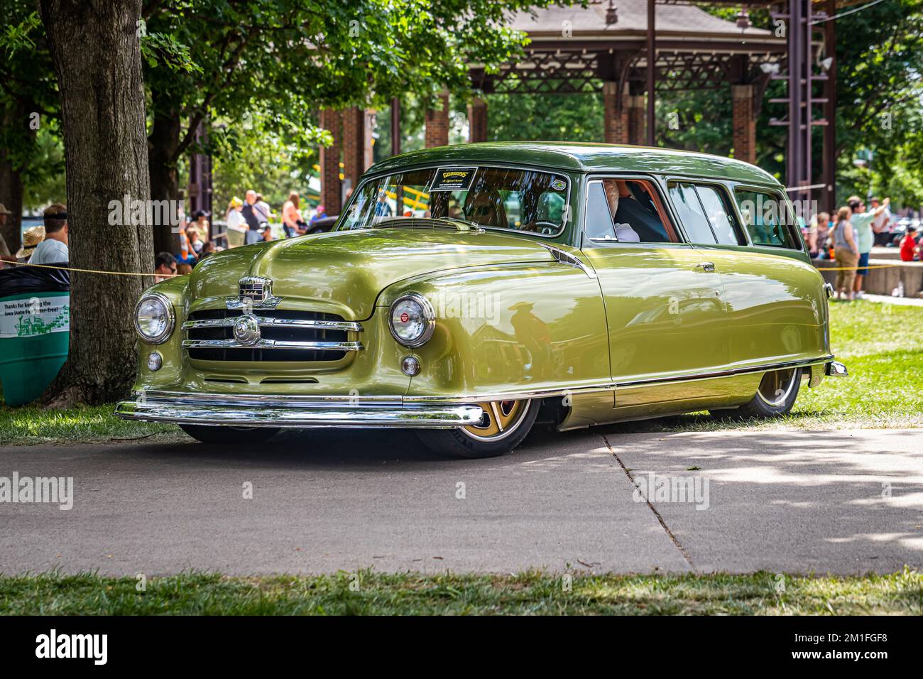 Des Moines, IA July 03, 2022 Low perspective front corner view of a