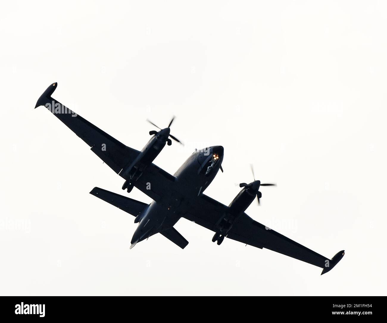 Airplane silhouette Stock Photo