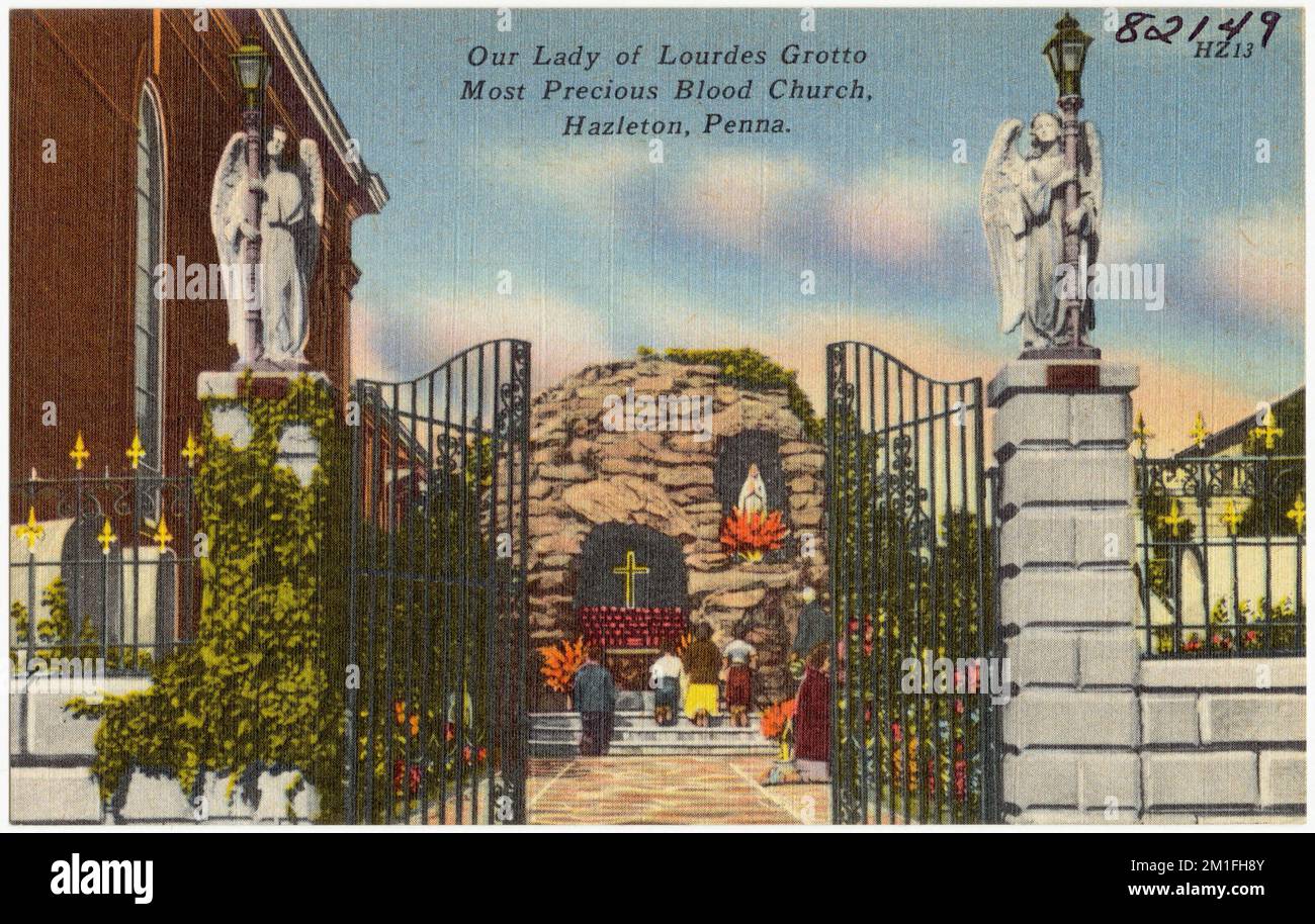 Our Lady of Lourdes Grotto Most Precious Blood Church, Hazelton, Penna