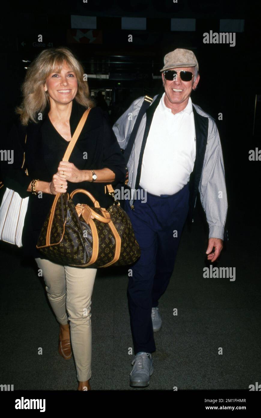 Alexis Maas and Johnny Carson 1994. Credit Ralph Dominguez/MediaPunch