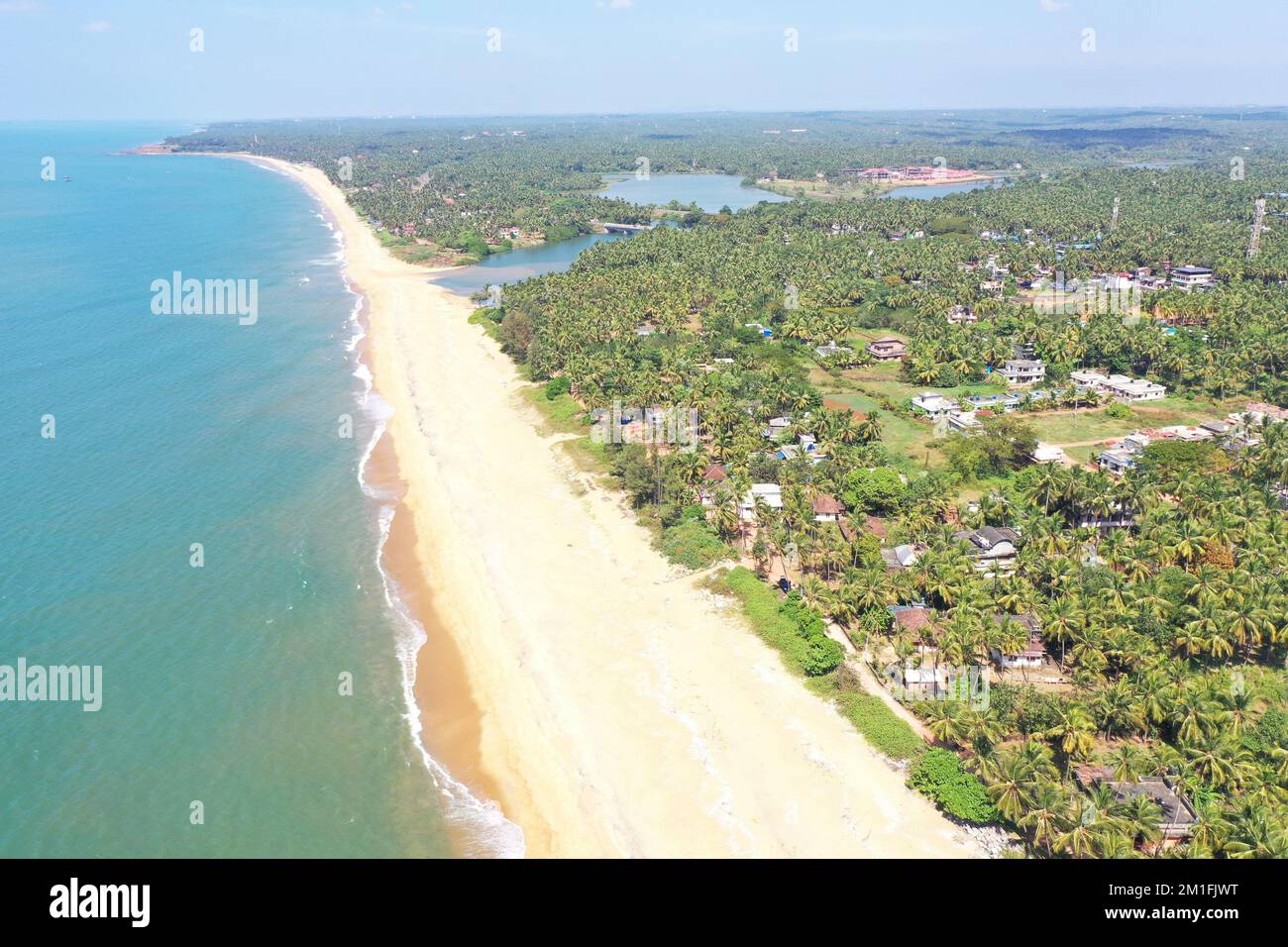 View of Beach Near Bekal Fort, Kasaragod District, Kerala, India Stock Photo