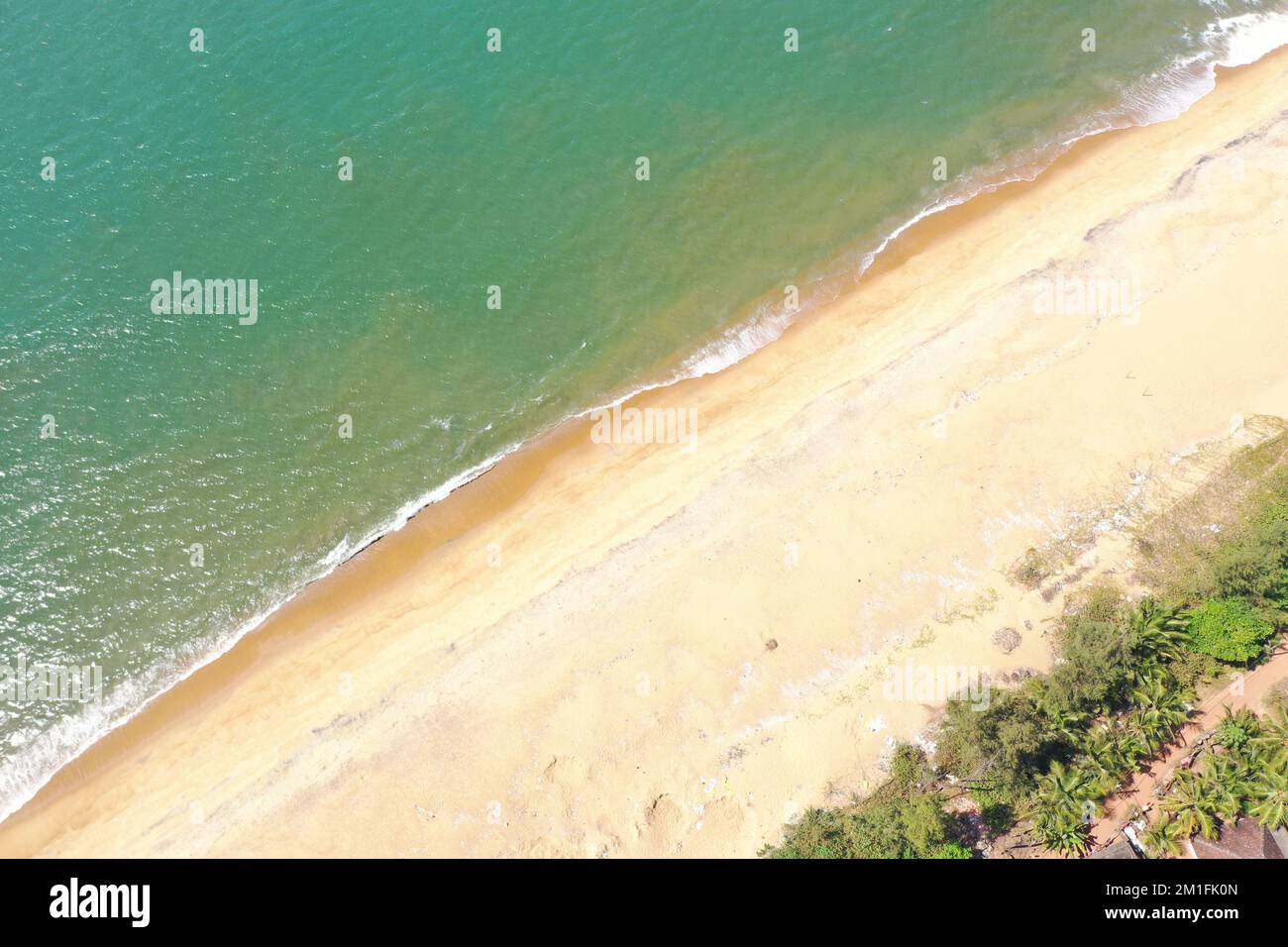 View of Beach Near Bekal Fort, Kasaragod District, Kerala, India Stock Photo