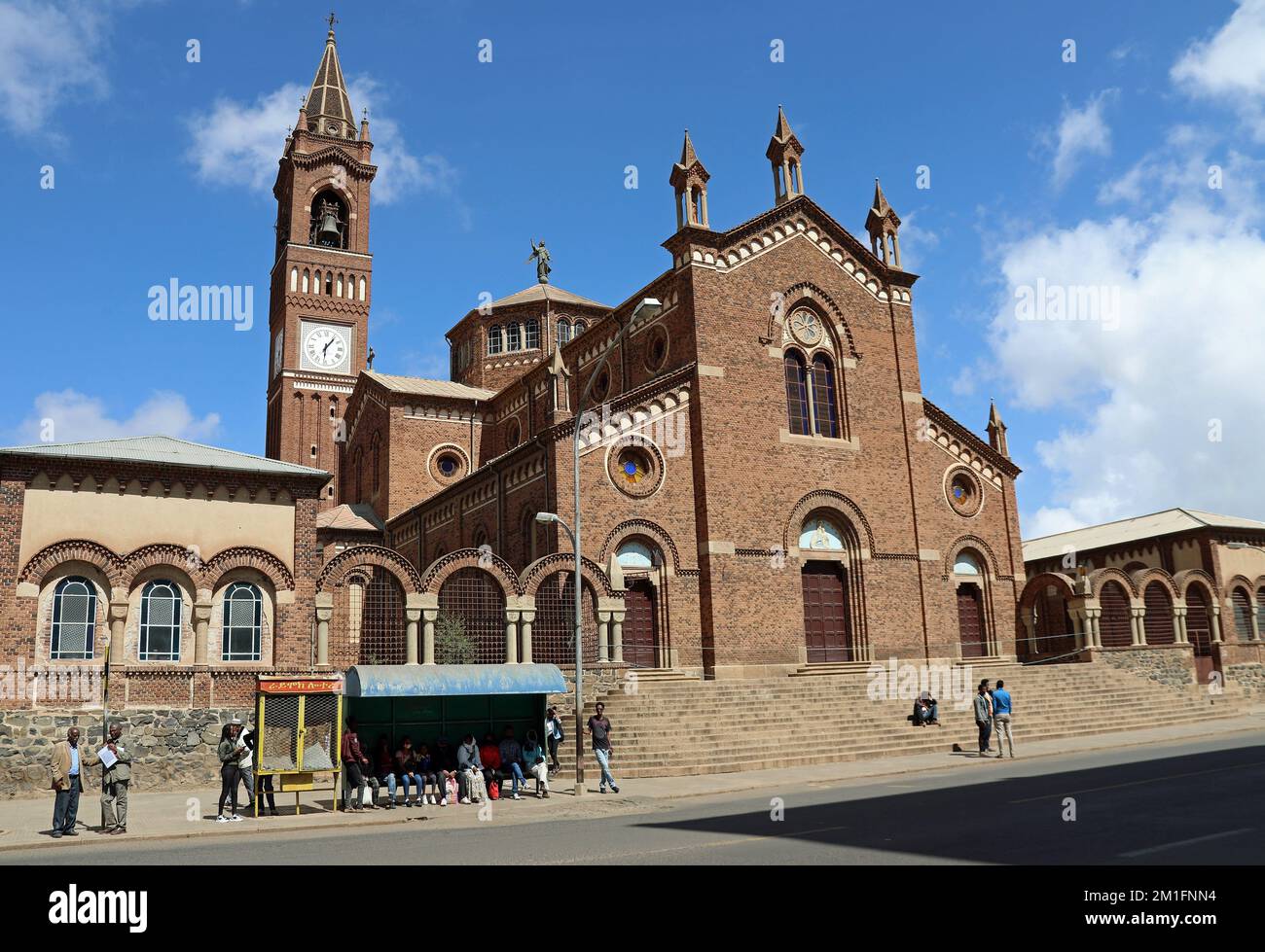 Cathedral of Our Lady of the Rosary at Harnet Avenue in Asmara Stock Photo