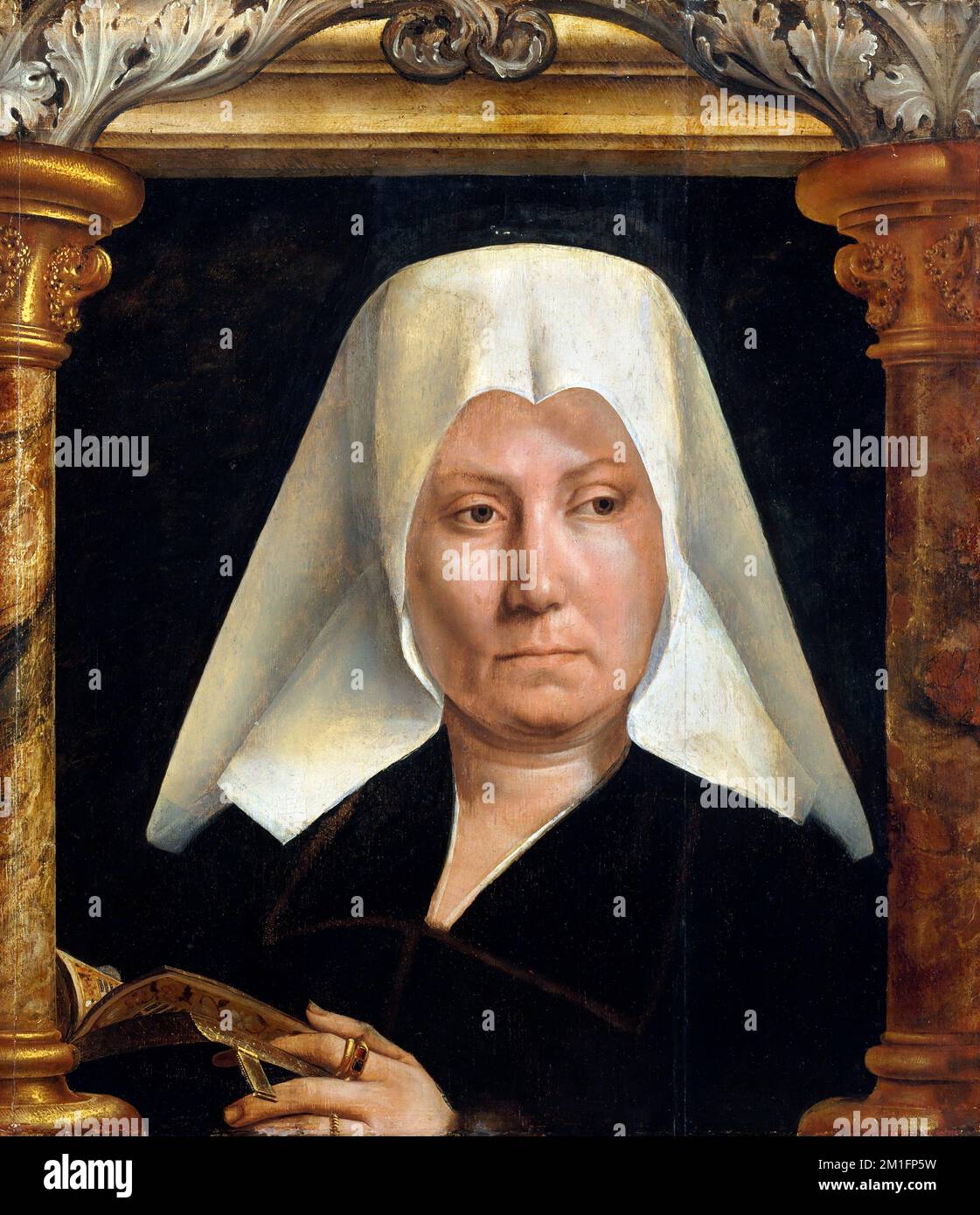 Portrait of a Woman by Quentin Metsys (c.1465/6-1530), oil on wood, c. 1520 Stock Photo