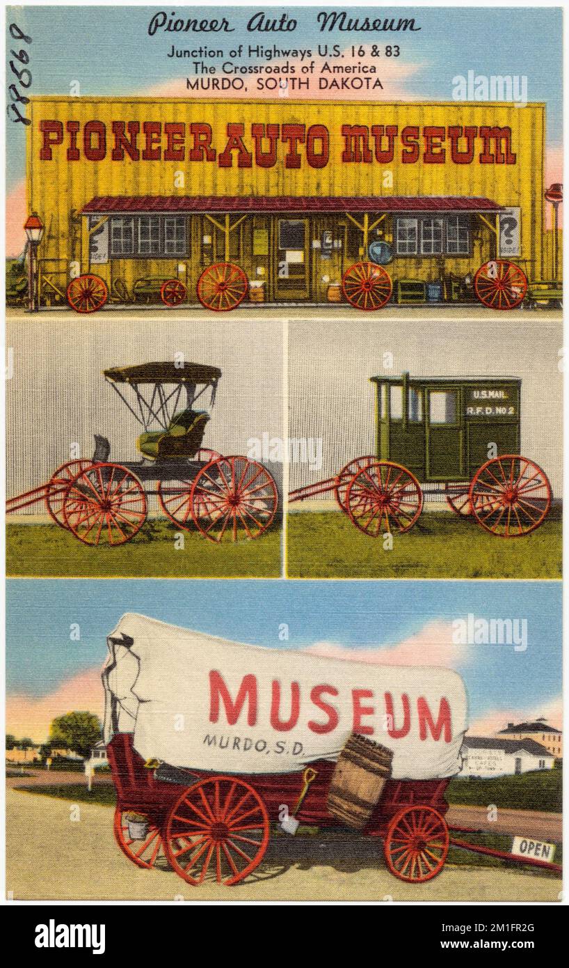 Pioneer Auto Museum, junction of highways U.S. 16 & 83, the crossroads