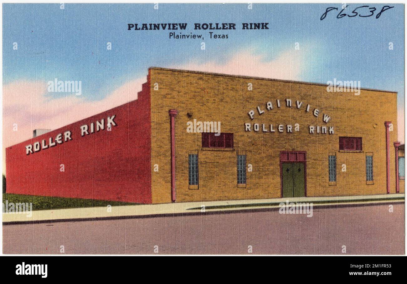 Plainview Roller Rink, Plainview, Texas , Tichnor Brothers Collection